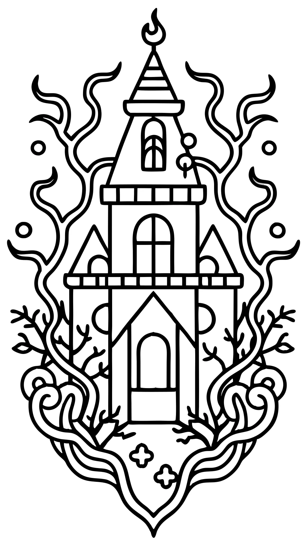 dark coloring pages